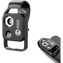 Microscope Pour Téléphone Portable 150x Avec Lumière LED Et Filtre CPL - Compatible IPhone Et Android - Mini Lentille Grossissante Portable