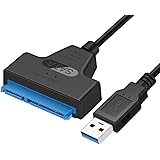 N USB 3.0 Zu SATA Adapter Konverter für 2,5 Zoll Festplatten Laufwerke SSD/HDD, 20cm, Unterstützt UASP