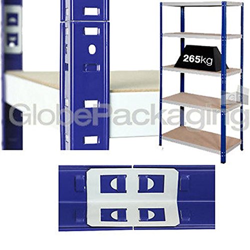 4 x Heavy Duty Shelving Storage Racking 265 Kg For Warehouse Garage Office etc -1770x1200x600mm