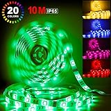 ★8 Meter Weit Fernsteuerbar: Liegen Sie im Bett, sitzen Sie auf einem Sofa, nehmen Sie die Fernbedienung, dann können Sie die Lichtfarbe kontrollieren. Setzen Sie sich zu Hause, dann können Sie die Lichtfarbe im Garten oder Balkon verändern. Eine große Bequemlichkeit !