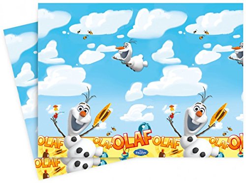 101-teiliges * FROZEN OLAF – DER SCHNEEMANN * PARTY SET für Kindergeburtstag mit 6-8 Kinder: Teller, Becher, Servietten, Einladungen, Partytüten, Tischdecke, Luftballons, Luftschlangen u.v.m. // Geburtstag Party Kinderparty Kinderfest Kinder Fete Disney Prinzessin Princess Die Eiskönigin - 6