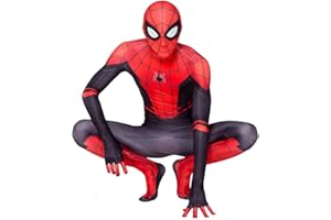 YILYMINA Spiderman Kostüme für Kinder Spiderman Anzug Spandex Action Dress Ups und Zubehör Party Cosplay Kostüm Halloween Karneval