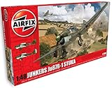 maquetas de aviones con motor Suministrado en kit Airfix- Kit de modelismo, avión Junkers Ju87B Stuka (Hornby A07114)