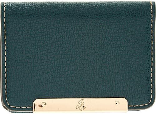 JANE SHILTON Emerald Green Compact Purse Card Holder