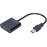 DIGITUS USB 3.0 g&ouml;r&uuml;nt&uuml; adapt&ouml;r&uuml;, USB A - HDMI Tip A, Full HD, 1920 x 1080 piksel, plastik, siyah