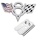 Produktbild Kühlergrillemblem V8 Flaggen Fahnen USA Zielflagge