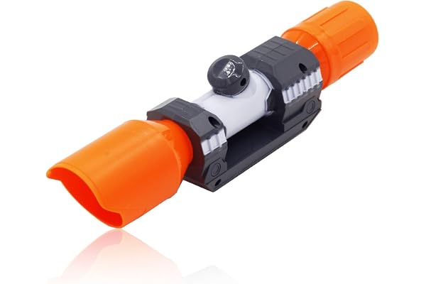 Uadme Accessoire de Visée en Plastique, Lunette de Visée pour Pistolet Jouet, Lunette de Visée Détachable, Module Scope, avec Accessoires de Ciblage Réticule, pour Modifier le Jouet