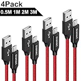 cable alargador usb 3.0 1m Carga y sincronización de alta velocidad: el cableado de calibre grueso y la resistencia reducida del cable permiten que este cable proporcione la carga más rápida posible. Disfrute de la carga más rápido que la mayoría de los cables estándar. Velocidad de transferencia de cable USB de hasta 480Mbps, con una carga máxima de 5V / 2.4A