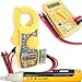 Produktbild easware Value Pack 1 + 2 = 400 A Pocket Größe digitale Strommesszange + Mini Digital Multimeter + Cat. IV 1 KV AC VoltAlert Spannungsmesser Spannungsprüfer w/Summer & Taschenlampe (Ohm AC DC Volt Amps Tester, beste Wahl für DIY)