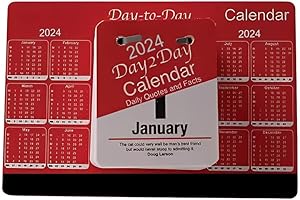 KARRMA LTD. 2024 Day To Day Desk Top Stand Up Tear Off Block Planner & Personal Organizer Calendar with Daily Quotes - Ideal for daily activities by Karrma Ltd