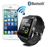 Bluetooth intelligente dell'orologio della vigilanza U8 U orologio per iPhone 4 / 4S / 5 / 5S Samsung S4 / Note 2/3 Nota HTC Phone smartphone Android (nero)