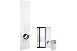 EAYOLY 2M/3M Ventana Para Aire Acondicionado Portátiles Y Secadoras, Kit Ventana Portátil Para Aire Acondicionado, Aislamiento Ventana Cubierta Para Aparatos Aire Acondicionado Portátiles (2M)