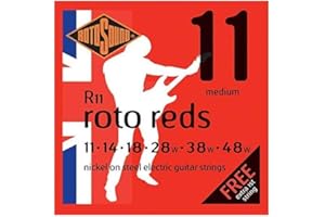 Rotosound Struny do gitary elektrycznej Roto Nickel plated REDS R11 Medium 11-48