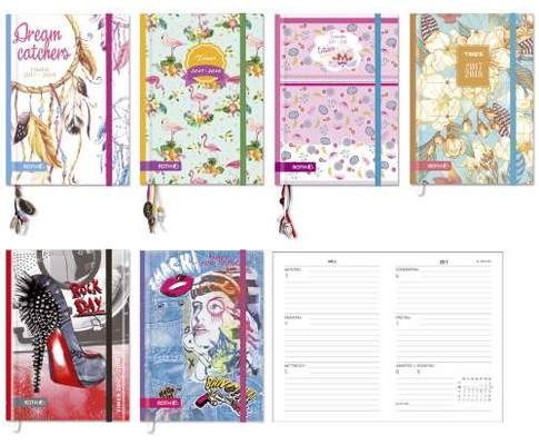 Preisvergleich Produktbild Glamour Timer mit Schmuckbändchen & Steinen, 12 x18 cm, 1 Woche 2 Seiten