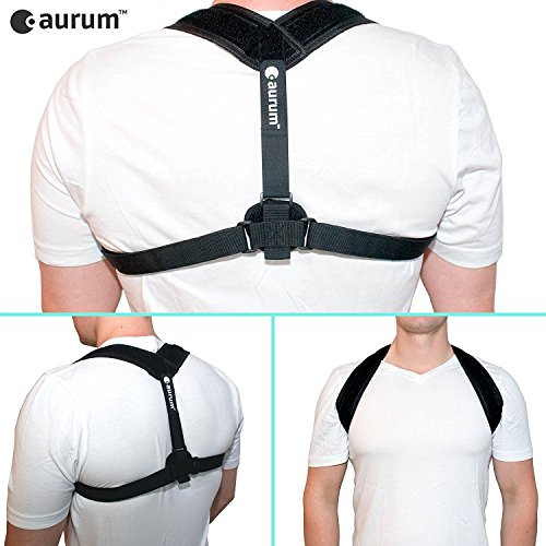 aurum Original | Posture Corrector for Men and Women | Adjustable Clavicle Support for Shoulder and Back