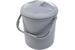 Rotho Babydesign, BELLA BAMBINA, Windeleimer ohne Nachfüllkassetten, umweltfreundlich & hygienisch, ideal für den Wickeltisch, 26×23×37 cm (L×B×H), Grau