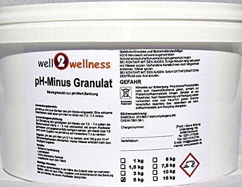 pH Minus Granulat / pH Senker Granulat - 10 kg (2 x 5 kg Eimer)