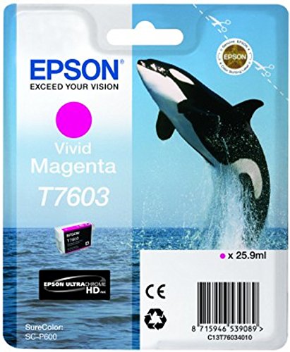 Epson T76034010 Tintenpatronen, 26 ml, magenta
