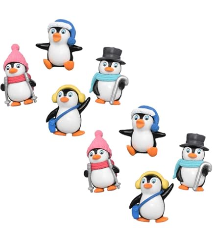 Mini-Pinguin-Figuren Aus Kunstharz – 30 Stück, Für Deko, Mooslandschaften, Kuchendekoration