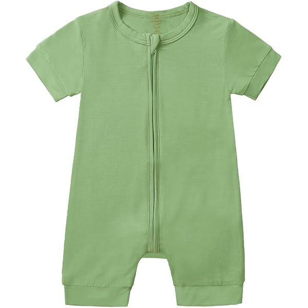 NCTCITY Baby Strampler Kleinkind Overall Sommer Kurzarm Jumpsuit Schlafstrampler Babyschlafanzug Spielanzug Bodysuit 0-24 Monate