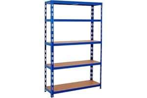 TMZ (1800 x 900 x 450) mm heavy duty boltless metal steel shelving shelves storage unit Industrial BLUE