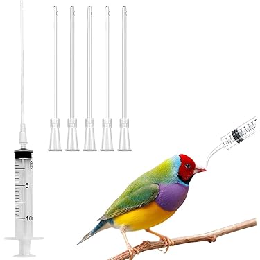 10 Tubi Alimentazione Per Uccelli - Siringhe Per Pappagalli E Piccoli Volatili, Trasparenti E Igienici - Foto 9