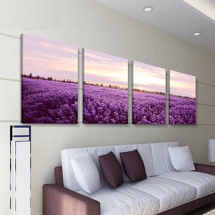 Pingofm Landscape paintings decorate the modern minimalist sofa hanging on the wall paint water and mountains bedroom garden restaurant with no frame animation decorative painting,35*50,12mm,I