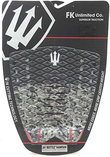 FarKing Jay Bottle Thompson Surfboard Tail Pad, Black/Camo - Surfboard Deck Grip O/S (one size) Top Camo