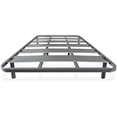 mattfy - Reinforced Wide Slatted Bed Frame Anti Noise Structure 40 x 30 mm with Set of Threaded Legs, Great Stability and Rob