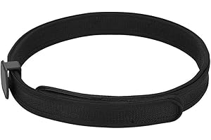 Tbest Ultimativer Wettkampfgürtel Professioneller Wettkampfreichweitengürtel 2 Farben Outdoor-Taktik-Wettkampf Hochgeschwindigkeits-Spezial-Schießgürtel (Schwarz, Rot)