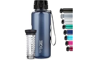 720°DGREE Botella de agua uberBottle – 1,5 litros, 1500ml | Novedosa botella deportiva | Ideal para niños, fitness, deportes, fútbol, guardería, escuela, pequeños, antigoteo