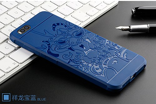 SMTR Xiaomi Mi 6 Funda Silicona Xiaomi Mi 6 Funda Gel Suave TPU Case - Carcasa Resistente a los Ara azos para Xiaomi Mi 6 -drag n Azul SMTR Xiaomi Mi 6 Funda Silicona Xiaomi Mi 6 Funda Gel Suave TPU Case - Carcasa Resistente a los Ara azos para Xiaomi Mi 6 -drag n Azul