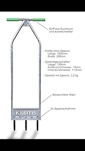 Kreitis Aerifizierer Nagelschuh Rasen Düngen vertikutierer