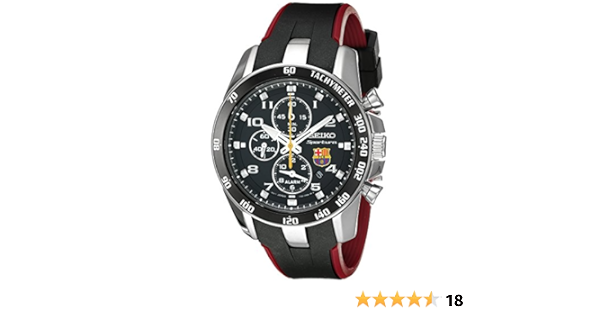 Seiko Men's Stainless Steel, FC Barcelona, Sportura, Rubber Strap SNAE93P1  : Amazon.de: Watches