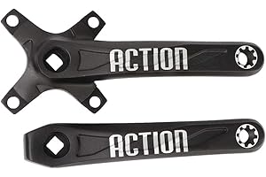 Yagosodee Bike Crank Arm Set Aluminium Alloy Crank Set 2pcs Left and Right Mountain Bike Crank for Bicycle Mountain Road Bike Repair Modified Parts