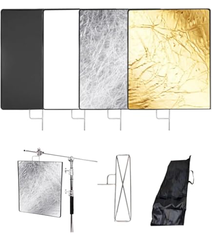 Pxel RF-7590 4-in-1 Metal Flag Panel Set Reflector With Soft White Black Silver And Gold Cover Cloth For Photo Video Studio Photography | JG Superstore Pixel Panel Pvc Flag Pole - View #8