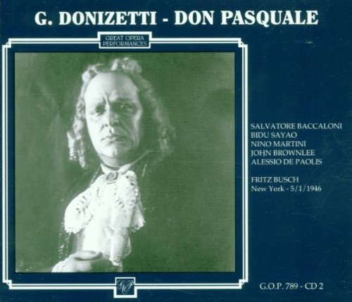 Preisvergleich Produktbild DON PASQUALE (Gesamtaufnahme, NEW YORK1946)