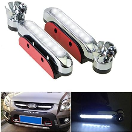 RXYYOS&reg; 2x Car motorcycle 8 LED wind turbine powered fog light headlight bulbs white