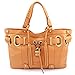 Produktbild Bovari Whiskybraun XL Padlock Shopper Damen Handtasche - echt Leder - Farbe: whiskey - super soft limited edition