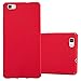 Produktbild Cadorabo Hülle für Huawei P8 LITE 2015 - Hülle in Frosty ROT - Hardcase Handyhülle im matten Frosty Design - Schutzhülle Bumper Back Case Cover