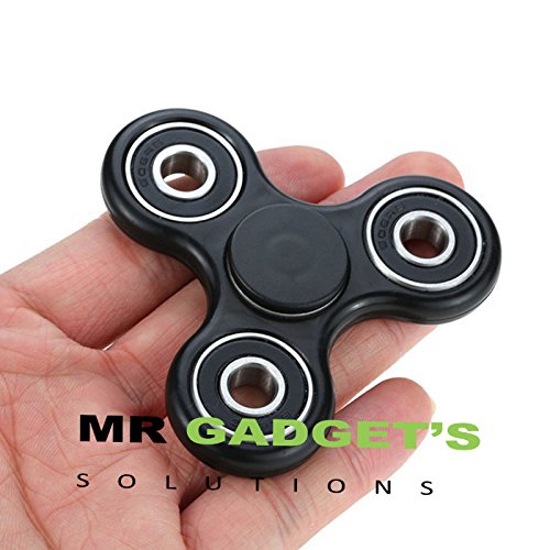Fidget Hand Spinner Fumble Finger Toy for Stress Relief Anxiety ADHD Autism UK-Black Fidget Hand Spinner Fumble Finger Toy for Stress Relief Anxiety ADHD Autism UK-Black