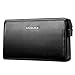 Produktbild PPGE GeldbRSE Herren Leder Codeschloss Herrentasche Handgelenktasche Clutch Unterarmtasche Business Portemonnaie Karten Clutch Tasche Für MNner,Black