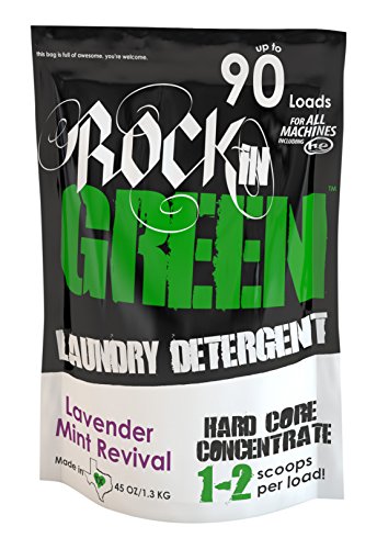 Rockin' Green, Hard Rock, Laundry Detergent, Lavender Mint Revival, 45 oz