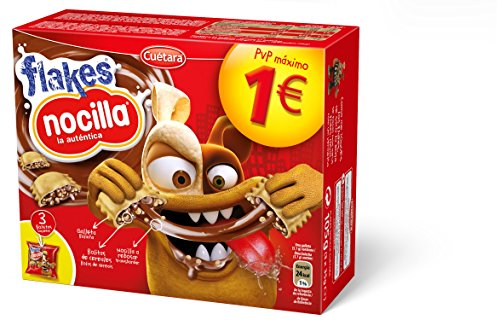 Cuetara Galletas Flakes Nocilla - Pack de 3 x 35 g - Total: 105 g