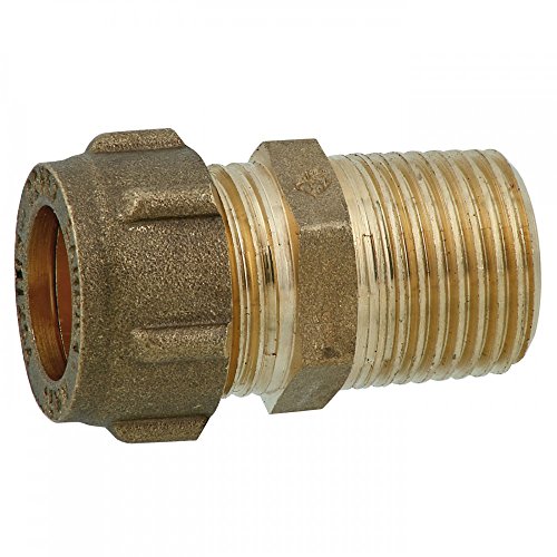 Preisvergleich Produktbild Klemmfitting 15mm 1 / 2'AG Übergangsstück Conex Messing Verbindungsstück