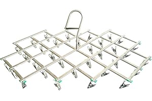 ‎TENTHOME TentHome Mini Wäschespinne Socken Trockengestell Faltbar 20/35 Klammern Multifunktional Wäschetrockner Edelstahl Wäscheklammern Winddicht Wäscheständer mit Haken (35Clips)
