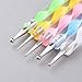 FOONEE 5,Piece Double Way Nail Art Manicure Pedicure Marbleizing Dotting Pen Kit/Set
