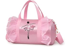 MANGGUO Princess Latin Dance, borsa a tracolla per bambini, colore: rosa