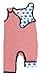 loud + proud Baby Girls' Sleeveless Footie -  Red - 9-12 Months