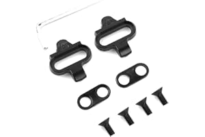 Shengxi Set di Tacchette per Pedali SPD Pedale Autobloccanti Scarpe per MTB Mountain Bike Ciclismo Universali Tacchette Bici Compatibili con Bici da Spinning e Attacchi per Scarpe da MTB